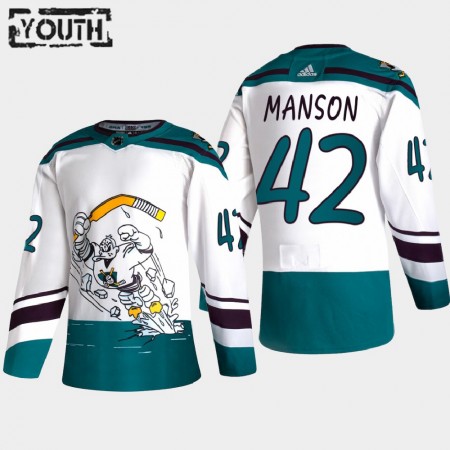 Lapsille NHL Anaheim Ducks Pelipaita Josh Manson 42 2020-21 Reverse Retro Authentic
